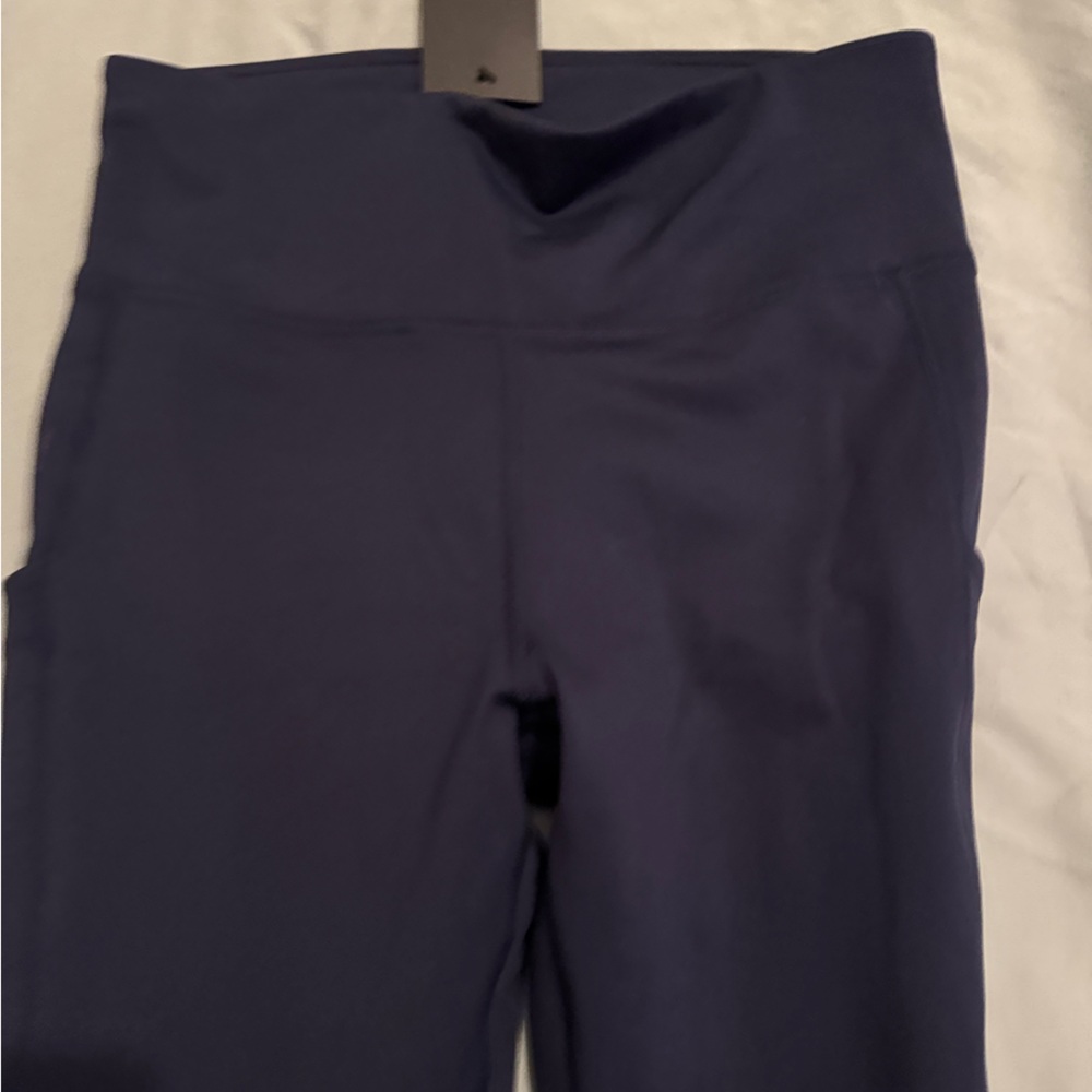 Fabletics Powerhold Navy Blue Women's Leggings - Picture 4 of 7